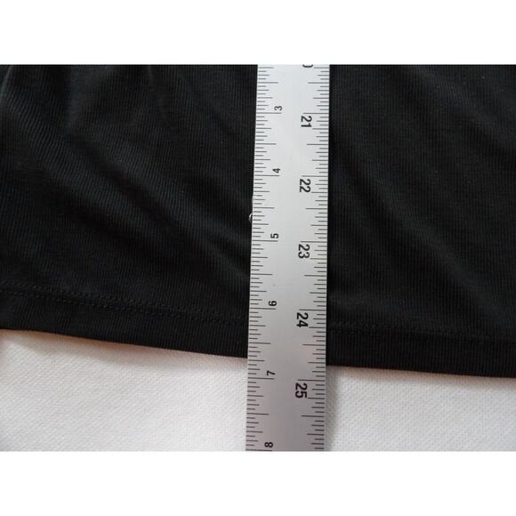 Lucky Brand Womens XL Top Shirt Henley Black 1/2 Snap Long Sleeve Modal Minimali - Picture 8 of 10